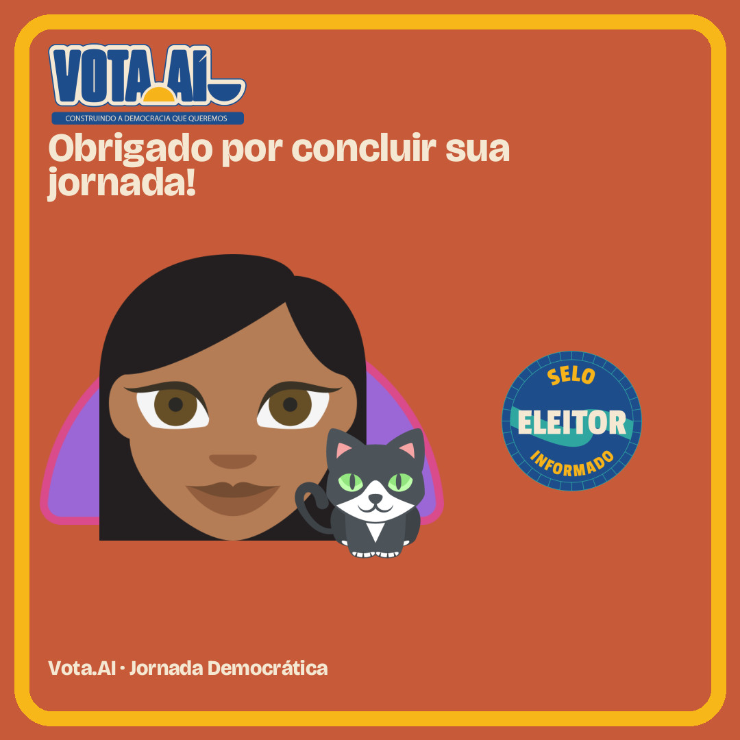 Resultado da Jornada Democrática no Vota.AI
