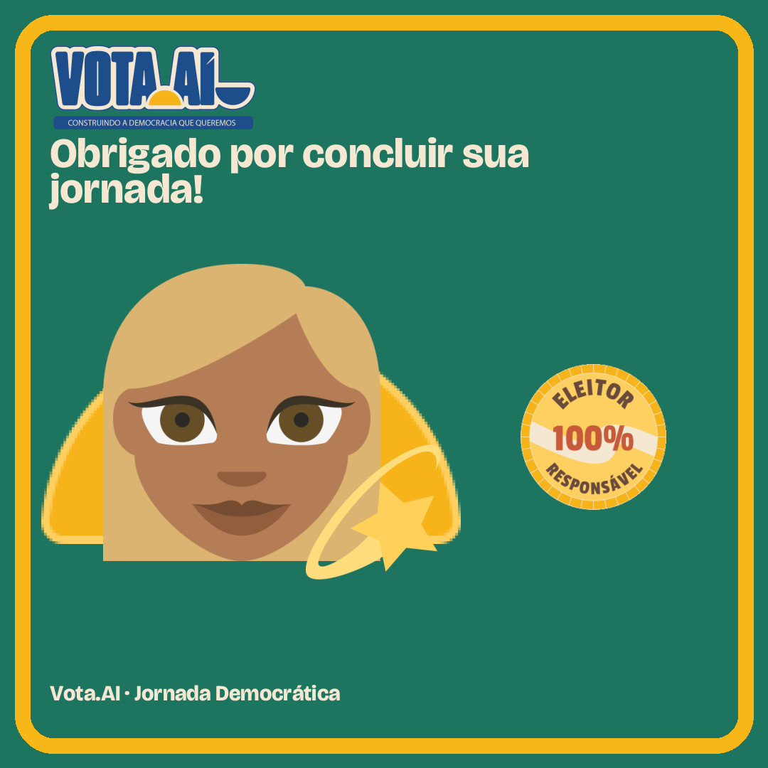 Resultado da Jornada Democrática no Vota.AI
