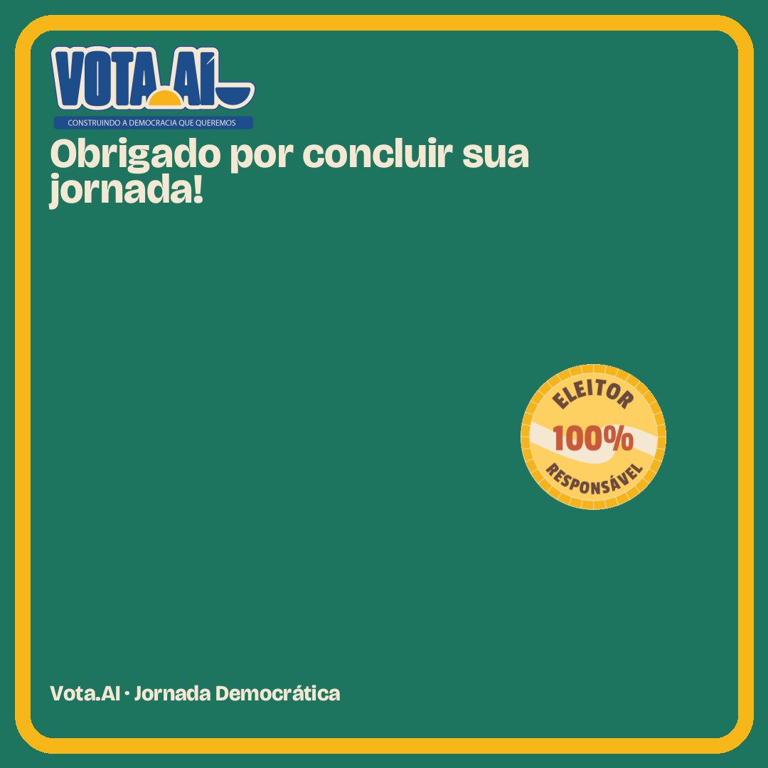 Resultado da Jornada Democrática no Vota.AI