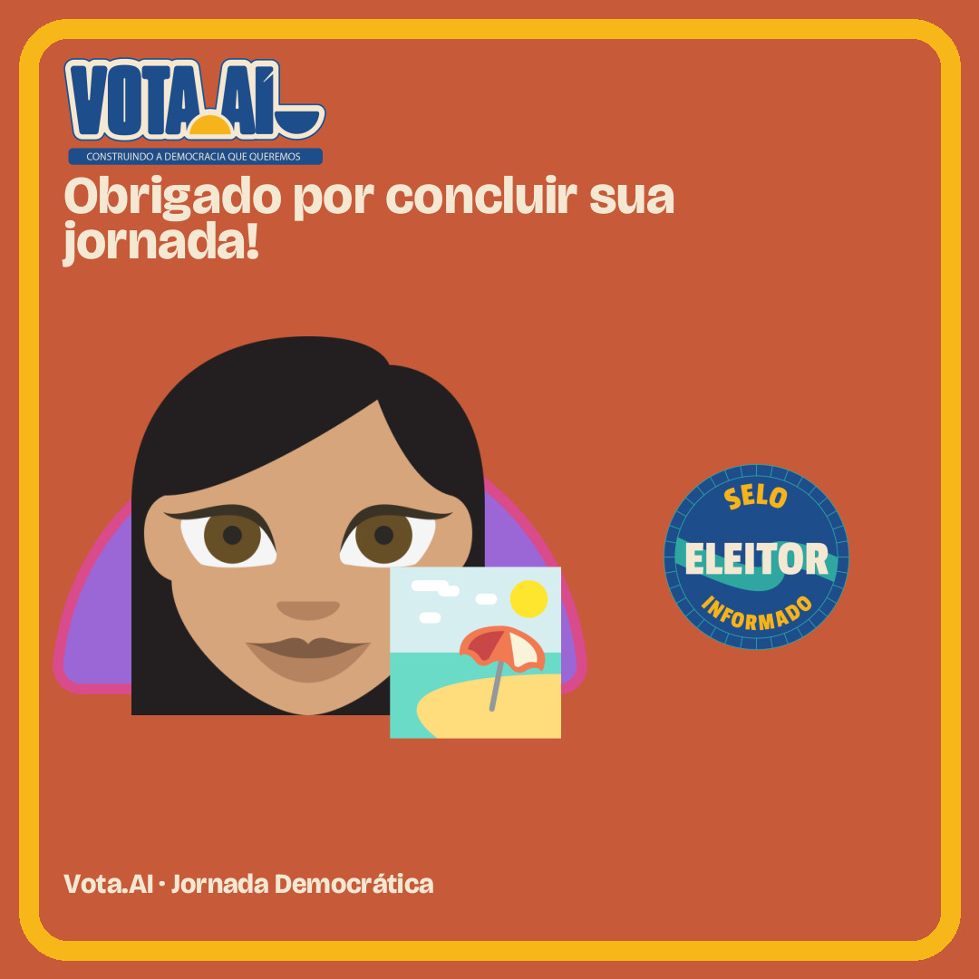 Resultado da Jornada Democrática no Vota.AI